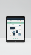 Template-Based Landing Page with Mint Accent