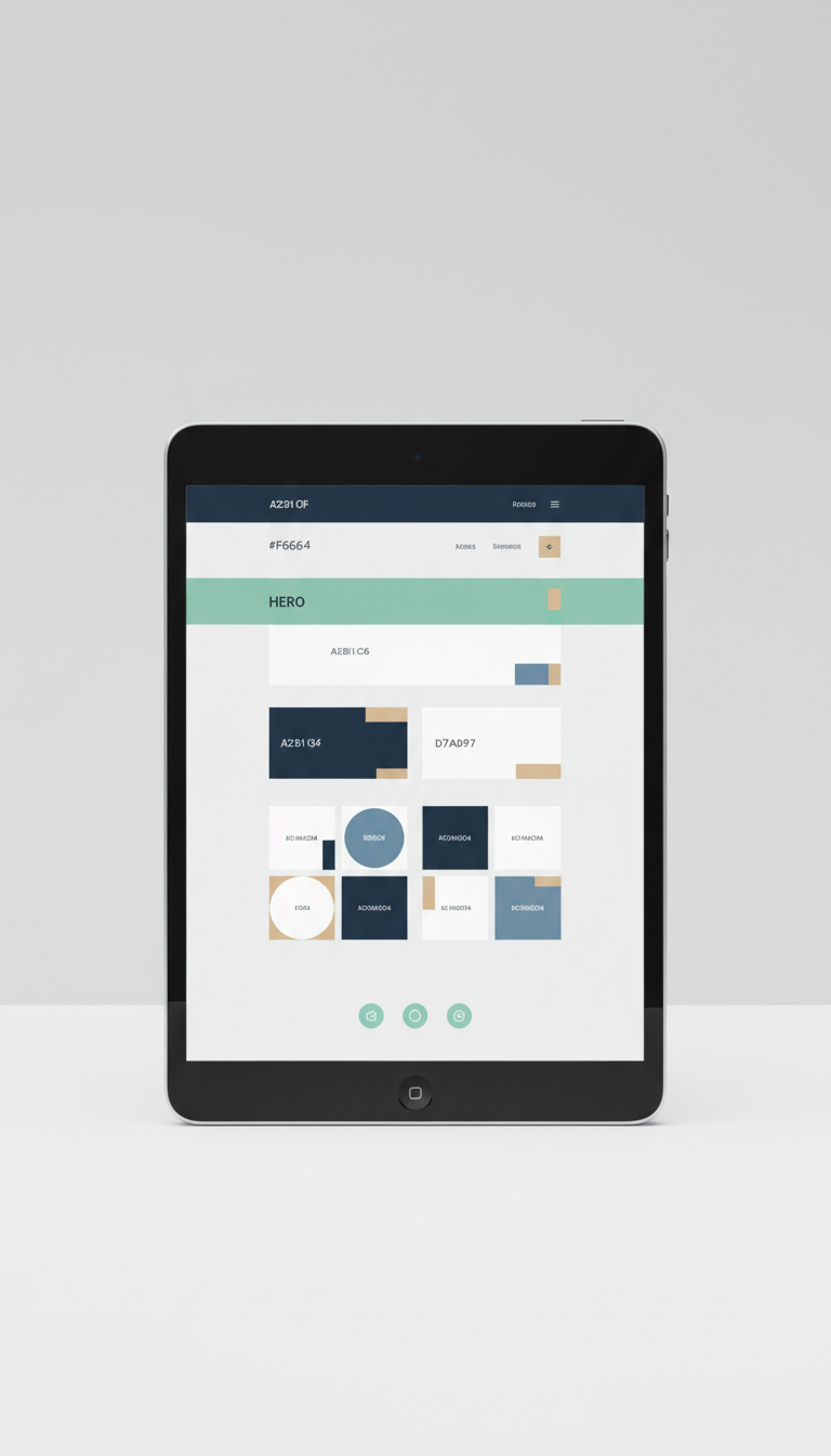 Template-Based Landing Page with Mint Accent